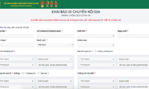 Bộ Công an triển khai phần mềm quản lý công dân vùng dịch  trên nền tảng kết nối với hệ thống Cơ sở dữ liệu quốc gia về dân cư