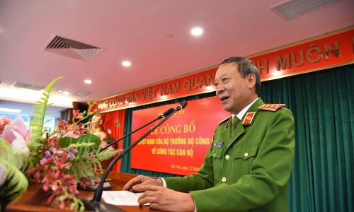 ĐIỀU ĐỘNG, BỔ NHIỆM CỤC TRƯỞNG CỤC CẢNH SÁT QUẢN LÝ HÀNH CHÍNH VỀ TRẬT TỰ XÃ HỘI