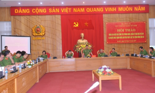 HỘI THẢO NÂNG CAO HIỆU QUẢ CÔNG TÁC PHÒNG NGỪA, QUẢN LÝ, GIÁO DỤC TRẺ EM VÀ NGƯỜI CHƯA THÀNH NIÊN LÀM TRÁI PHÁP LUẬT TẠI CỘNG ĐỒNG DÂN CƯ