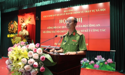 Cục Cảnh sát quản lý hành chính về trật tự xã hội triển khai các quyết định của Bộ Công an về công tác tổ chức cán bộ
