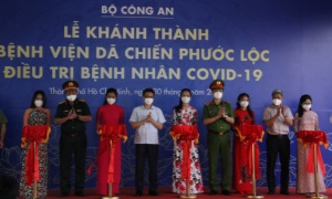 Bộ Công an khánh thành, đưa vào hoạt động Bệnh viện dã chiến điều trị COVID-19