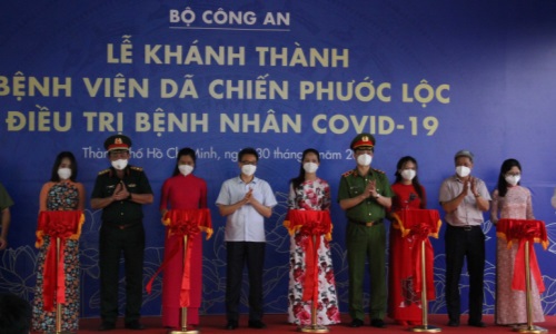Bộ Công an khánh thành, đưa vào hoạt động Bệnh viện dã chiến điều trị COVID-19