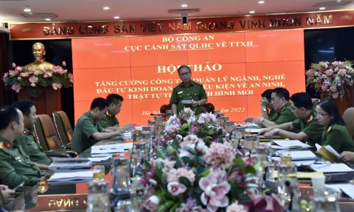 Tăng cường công tác quản lý ngành, nghề đầu tư kinh doanh có điều kiện về an ninh, trật tự trong tình hình mới