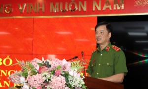 Lễ công bố các quyết định của Bộ trưởng Bộ Công an về công tác cán bộ tại Cục Cảnh sát quản lý hành chính về trật tự xã hội