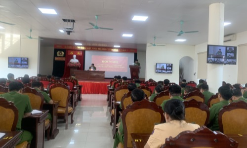Công an tỉnh Thái Nguyên tổ chức Hội nghị Giao ban khối Quản lý hành chính gắn với tổng kết kiểm tra công tác Cảnh sát khu vực năm 2023