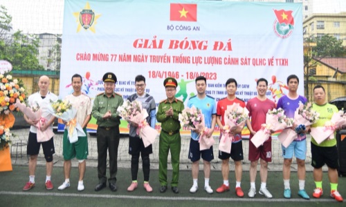 Khai mạc giải bóng đá Cục Cảnh sát quản lý hành chính về trật tự xã hội năm 2023