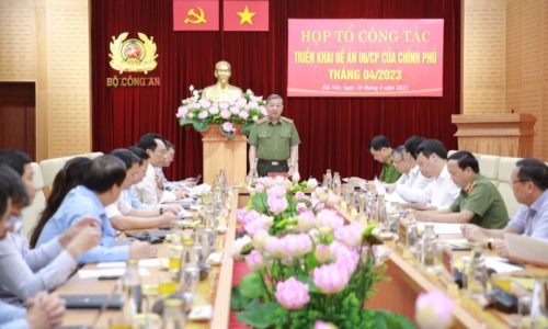 Họp Tổ công tác Đề án 06 của Chính phủ tháng 4/2023
