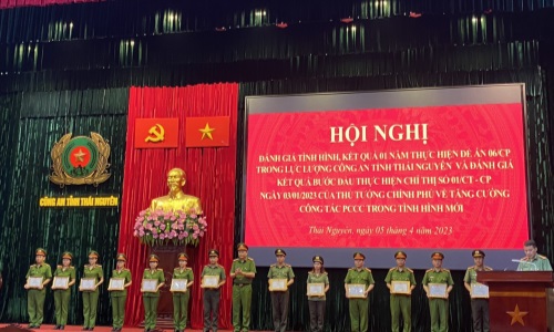 Công an tỉnh Thái Nguyên - Sơ kết 01 năm thực hiện Đề án 06/CP, ký cam kết và triển khai nhiệm vụ, giải pháp năm 2023