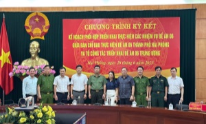 Chương trình ký kết Kế hoạch phối hợp triển khai thực hiện các nhiệm vụ Đề án 06/CP giữa Tổ Công tác triển khai Đề án 06/CP của Chính phủ và Ban Chỉ đạo thực hiện Đề án 06/CP Thành phố Hải Phòng