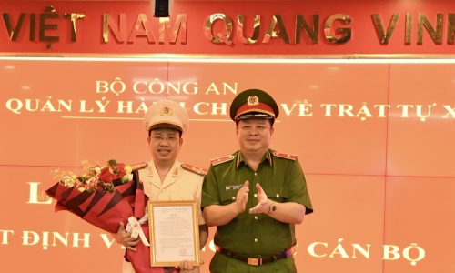 Lễ công bố Quyết định bổ nhiệm Giám đốc Trung tâm Dữ liệu quốc gia về dân cư, Cục Cảnh sát quản lý hành chính về trật tự xã hội