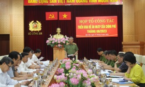 Họp Tổ công tác triển khai Đề án 06 tháng 8/2023
