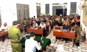 Công tác tham gia giữ vững an ninh trật tự khu vực giáp ranh của lực lượng Cảnh sát khu vực Công an xã Sơn Hạ, huyện Sơn Hà, tỉnh Quảng Ngãi