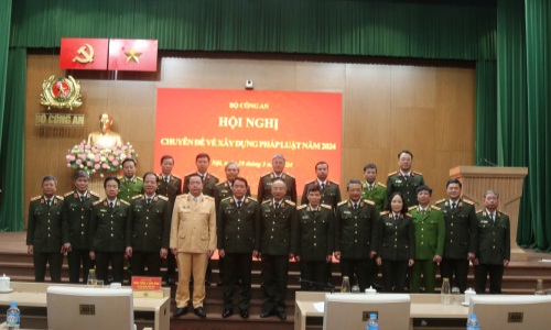 Hội nghị chuyên đề về xây dựng pháp luật trong Công an nhân dân năm 2024
