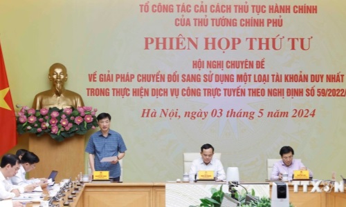 Họp Tổ công tác về cải cách thủ tục hành chính của Thủ tướng Chính phủ thống nhất sử dụng tài khoản duy nhất là VNeID trong thực hiện dịch vụ công trực tuyến từ ngày 01/7/2024