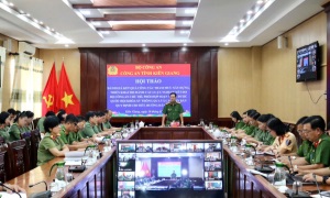 Công an tỉnh Kiên Giang tổ chức Hội thảo đánh giá kết quả công tác tham mưu góp ý xây dựng, triển khai thi hành các luật, nghị quyết do Bộ Công an chủ trì, phối hợp soạn thảo