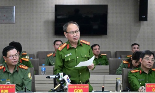 Họp báo cung cấp thông tin cho báo chí của Bộ Công an