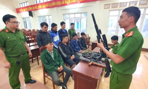 Công an tỉnh Đắk Lắk bắt giữ 07 đối tượng, thu giữ 4 súng và 560 viên đạn