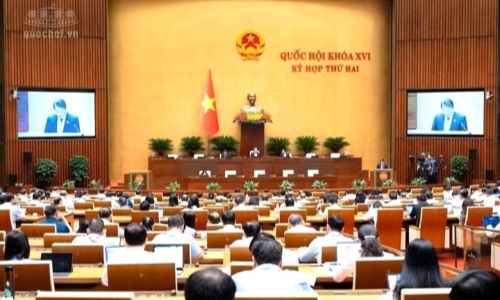 Bộ trưởng Lương Tam Quang trình Quốc hội dự án luật do Bộ Công an chủ trì soạn thảo
