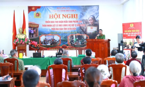CỤC CẢNH SÁT QUẢN LÝ HÀNH CHÍNH VỀ TRẬT TỰ XÃ HỘI PHỐI HỢP THU NHẬN MẪU ADN THÂN NHÂN LIỆT SĨ CHƯA XÁC ĐỊNH DANH TÍNH ĐỢT 2 NĂM 2026 TẠI TỈNH ĐIỆN BIÊN