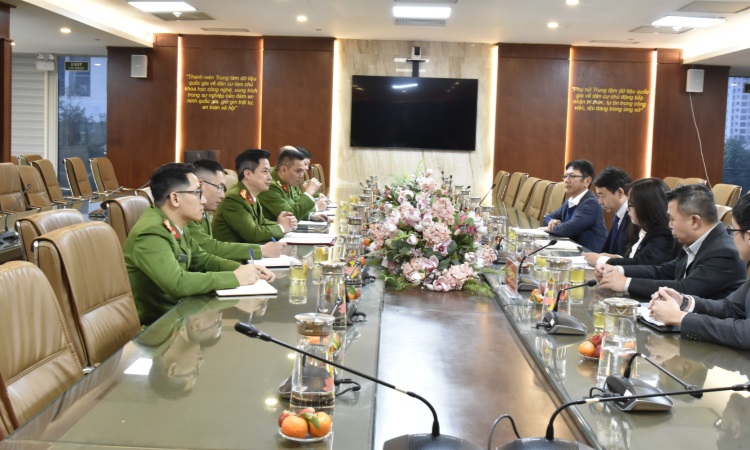 Tập đoàn NEC (Nhật Bản) thăm và làm việc tại Cục Cảnh sát Quản lý hành chính về trật tự xã hội, Bộ Công an