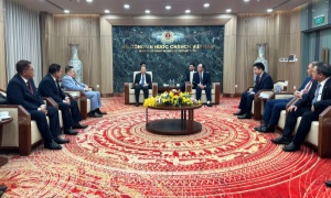 Cục Cảnh sát Quản lý hành chính về trật tự xã hội đón tiếp và làm việc với Đoàn Cục Quản lý hộ khẩu và xây dựng cơ sở, Bộ Công an Lào