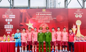 KHỞI ĐỘNG GIẢI BÓNG ĐÁ CHÀO MỪNG 80 NĂM NGÀY TRUYỀN THỐNG LỰC LƯỢNG CẢNH SÁT QUẢN LÝ HÀNH CHÍNH VỀ TRẬT TỰ XÃ HỘI