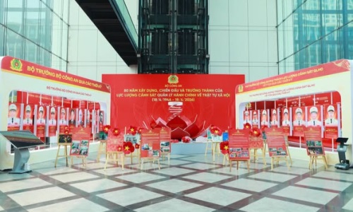 Triển lãm kỷ niệm 80 năm Ngày truyền thống lực lượng Cảnh sát QLHC về TTXH
