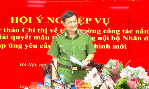 Cục Cảnh sát Quản lý hành chính về trật tự xã hội tổ chức Hội ý nghiệp vụ về tăng cường công tác nắm tình hình, tham gia giải quyết mâu thuẫn trong nội bộ Nhân dân đáp ứng yêu cầu trong tình hình mới